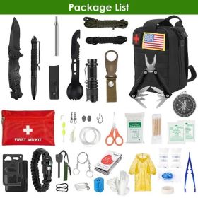 47Pcs Emergency Survival Kit Survival EDC Gear Equipment Tools 47Pcs Emergency Survival Kit Survival EDC Gear Equipment Tools