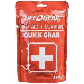 88-Piece Quick Grab First Aid & Survival Kit 88-Piece Quick Grab First Aid & Survival Kit